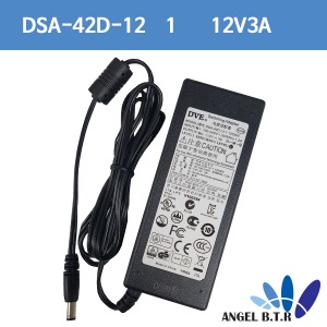 [DVE] DSA-42D-12 1 120300 / 36w/DVE 12V3A /12V 3A/  5.5/2.5  SMPS방식  호환 아답터