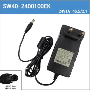 [파워텍 ] SW40-24001000-EK/SW24-24001000-K/24V 1A/24v1a/5.5/2.1mm  SMPS방식 세계인증제품