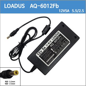 [로더스] AQ-6012Fb /  W&amp;T-AD60120B500  12V5A/12V 5A 60w   LCD/LED 모니터  호환 아답터/어뎁터/아답타