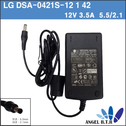 [LG]DSA-0421S-12 1/12V 3.5A/ 12v3.5a /5.5/2.1/ 정품 아답타