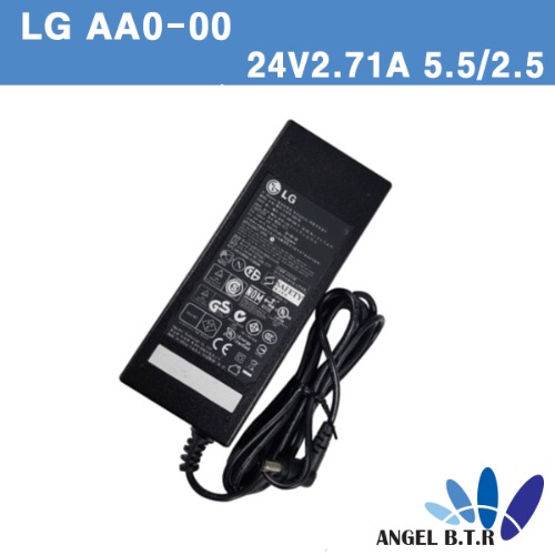 [LG] 24V2.71A/65W/5.5/2.5/LCD TV/모니터/CCTV DVR/프린터용 아답타